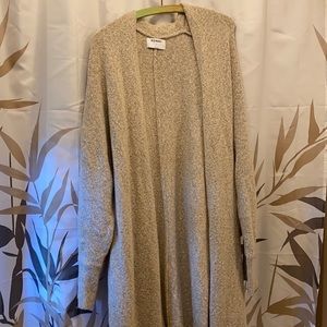 Long fuzzy cardigan